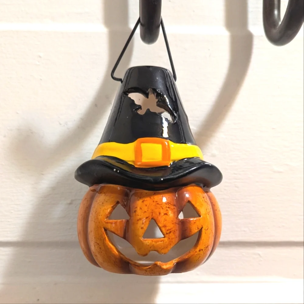 Halloween Pumpkin Candle Holder